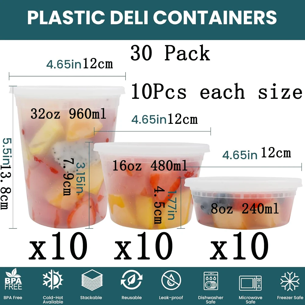 BPA-Free Leakproof Food Storage Containers Set - Microwave & Freezer Safe
