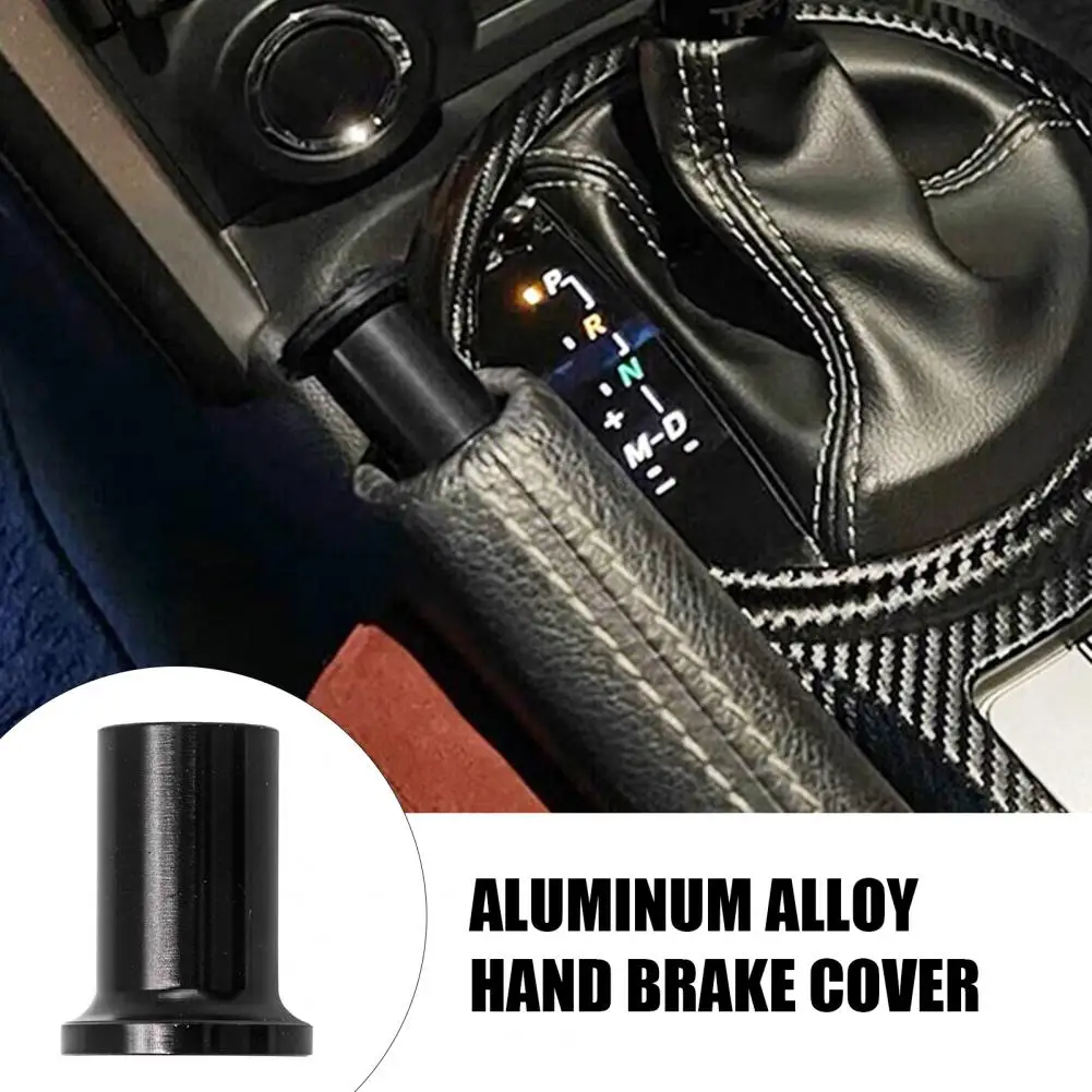 Car Hand Brake Accessory Corrosion-resistant Hand Brake Cover Aluminum Alloy Car Cover Universal Suv Auto Handbrake handbrake switch cover