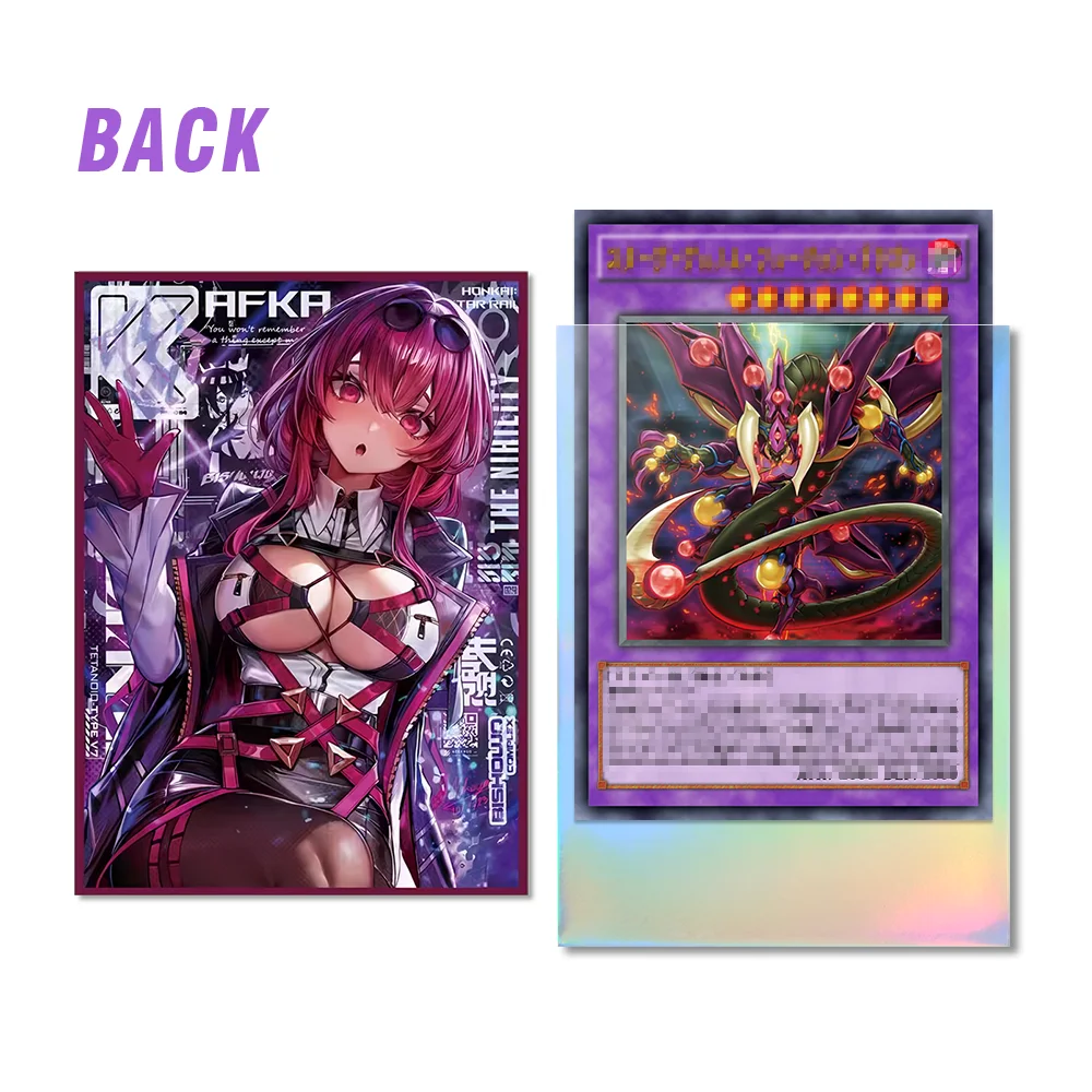 Anime Laser type Card Sleeves Standard size TCG Card Protector Compatible with Transaction cards 60 PCS 67X92 mm card protectors sleeves,game cards,collectible cards,anime cards,card sleeves holder,anime trading cards,animation game cards