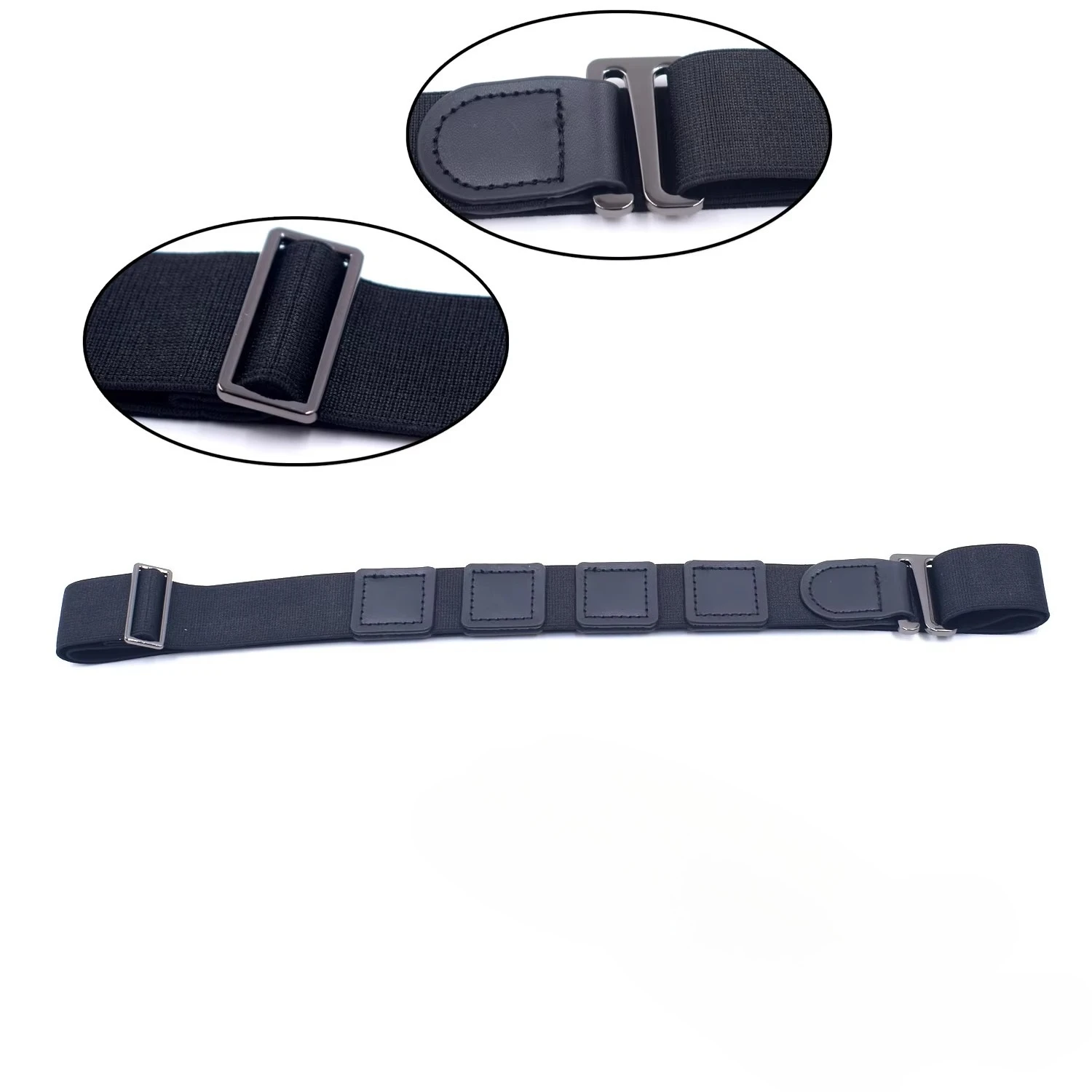 Shirt Stay Belt Lock-Gürtel für Männer und Frauen. Halten Sie das Hemd ein verstellbares, elastisches, rutschfestes, knitterfreies Hemdhalter-Gurt fest – Detail 6