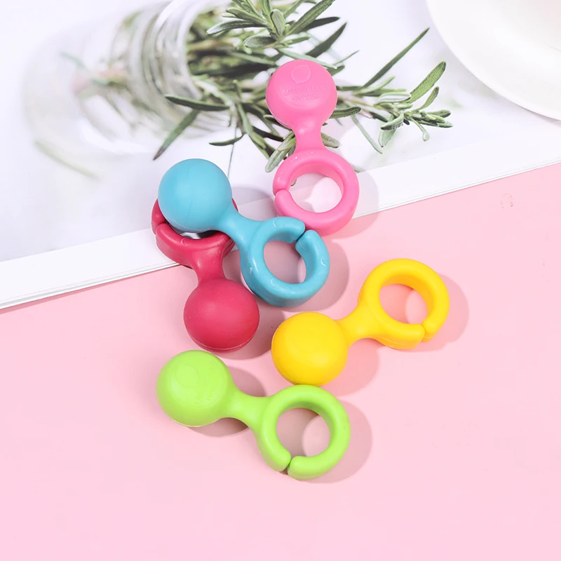 5pcs/Set Yellow Portable Umbrella Holder Easy-to-Use Clip On Desk Table Rest Walking Stick Cane Rack