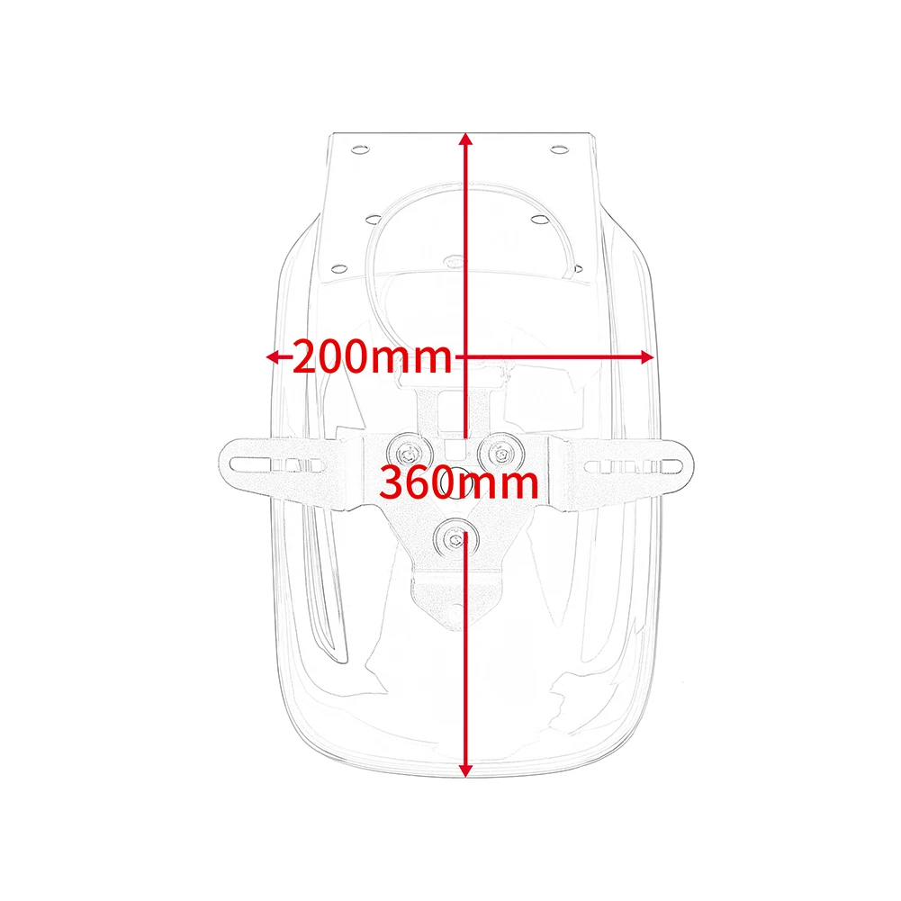 Rear Wheel Fender Mud Guard For Kawasaki Z900 Z900RS Z 900RS 2018 - View #3