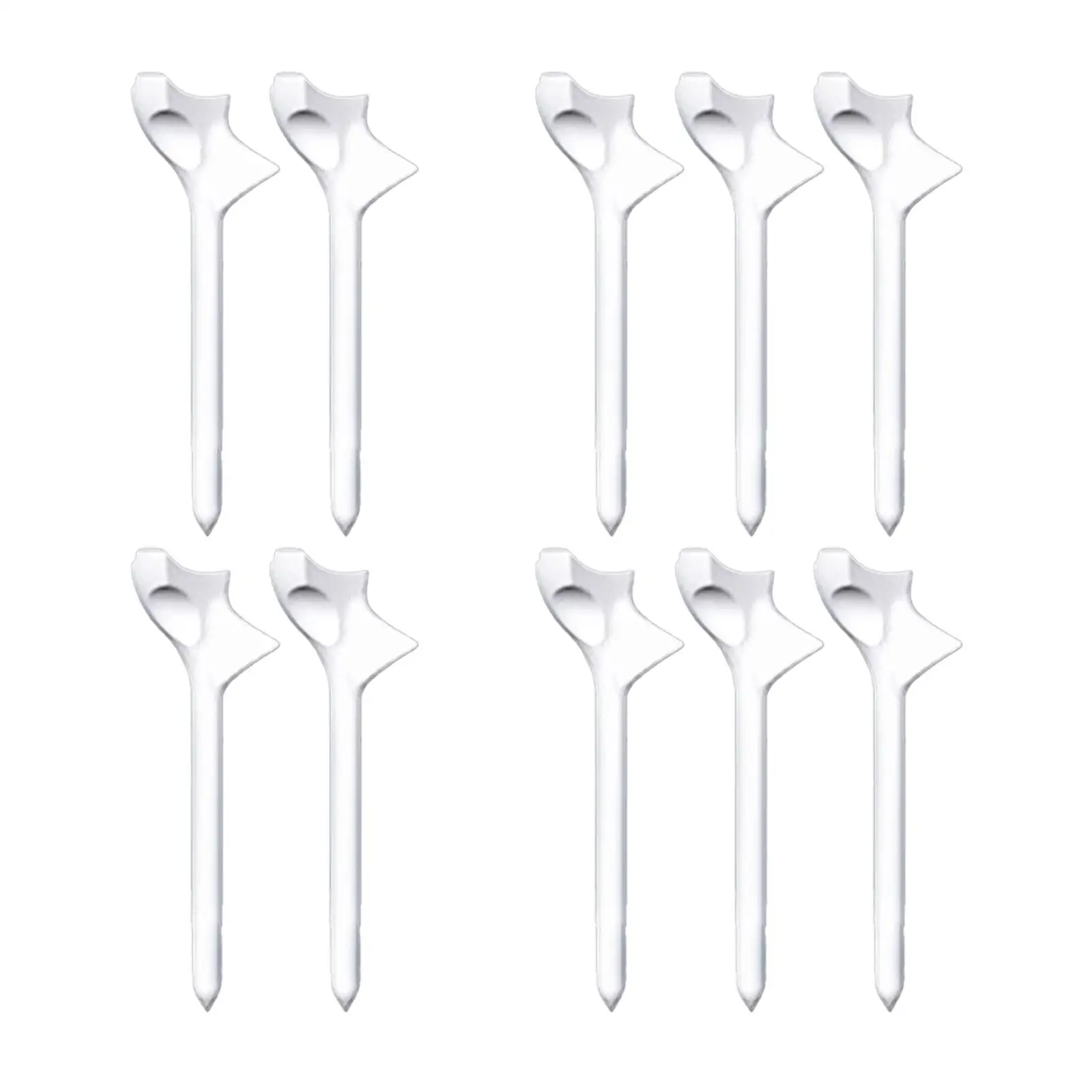 

10 Pieces Golf Tees 10° Player Golfer Gift Golf Swing Trainer Aid Exercise Beginner 83mm Long Golfing Tees Golf Ball Tee Holder