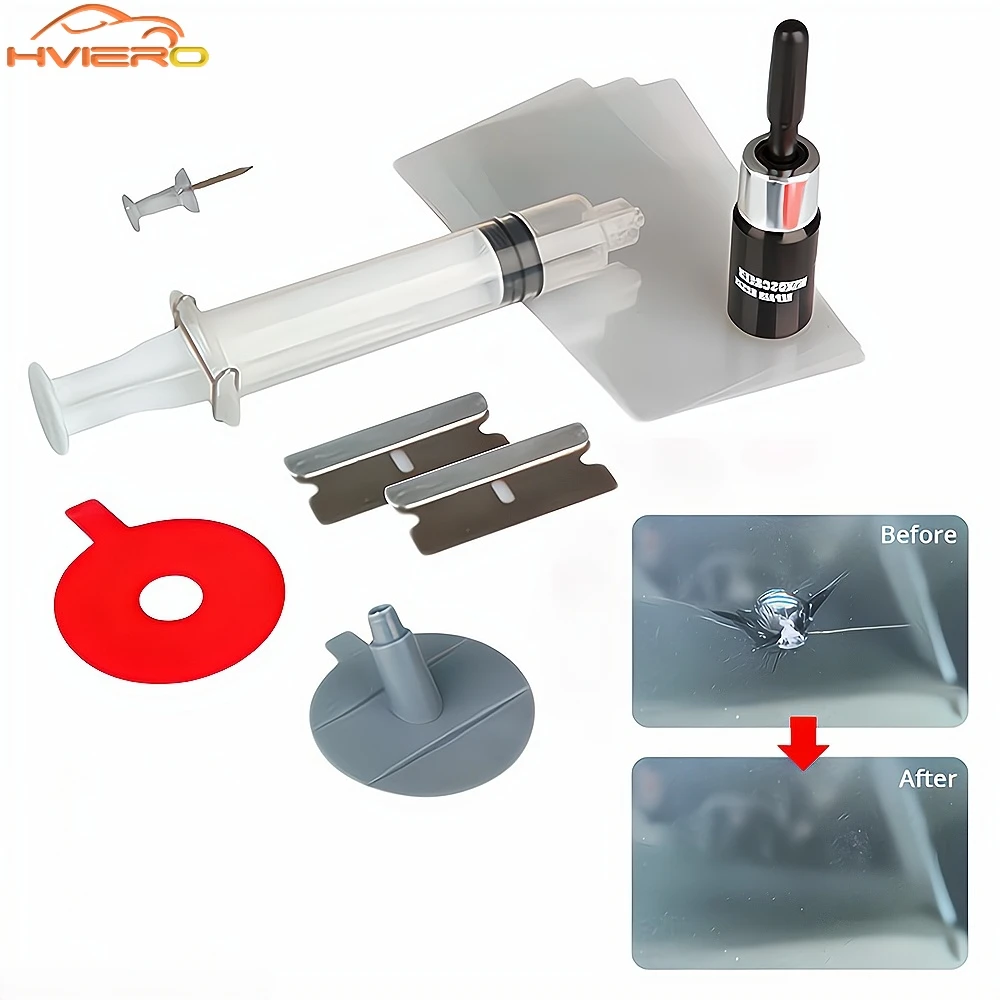 Windshield Repair Kit Car Windscreen Break Scratch Restoration Protective Stickers