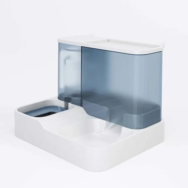 High Capacity Automatic Pet Food and Water Dispenser with Wet-Dry Separation