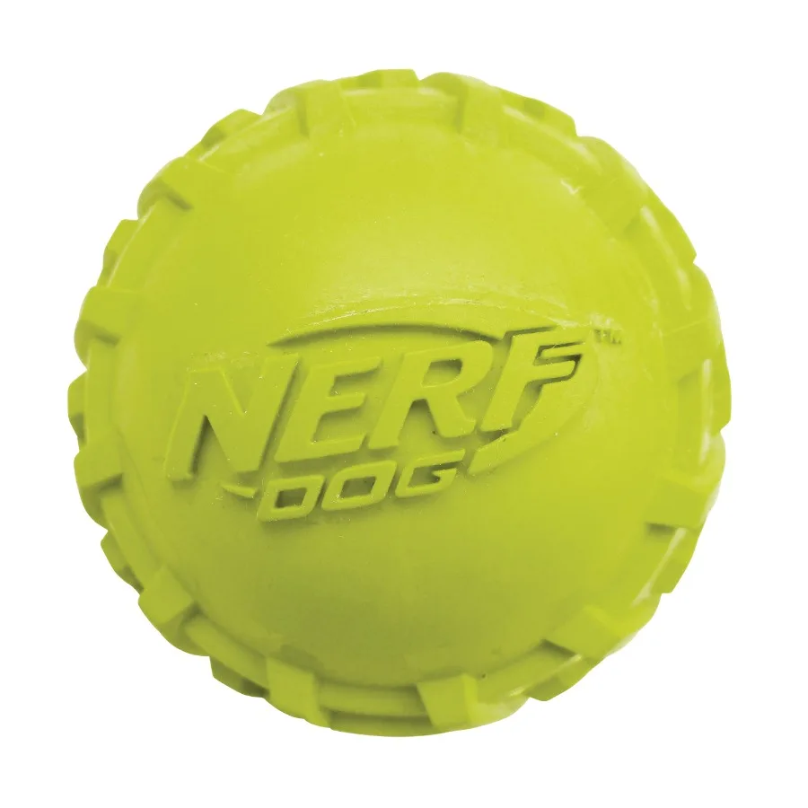 Interactive Green Tire Squeak Ball Fetch Toy