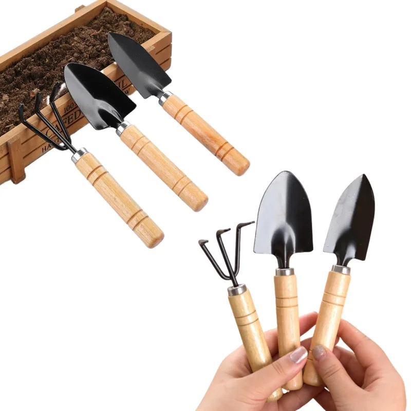 3Pcs/Set Mini Garden Tool Set For Garden Plants Flower Pot Cactus Vegetables Digging Weeding Indoor Small Plants Tools