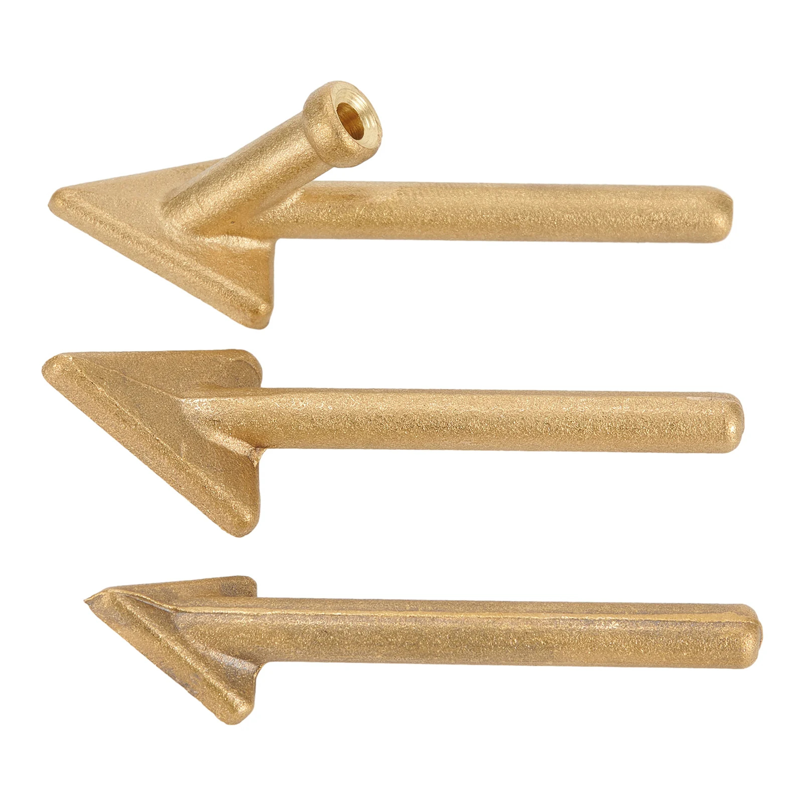 3pcs Soldering Iron Tips Steel Copper Repair Triangular Smoothing Head Welding Tips Replacement For 80 Watt Plastic Welding