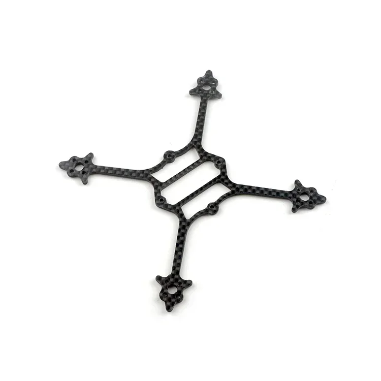 Détail du kit cadre fibre carbone 3K 115mm pour drone course Happymodel Crux3 avec vis et entretoises