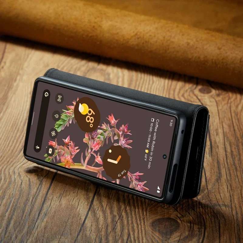 Strong Magnetic 2 in 1 Detachable Wallet Case for Google Pixel 8 Pro Pixel 7 Pro 7A 7 Flip Cover for Google Pixel 6 6A 6 Pro 5A