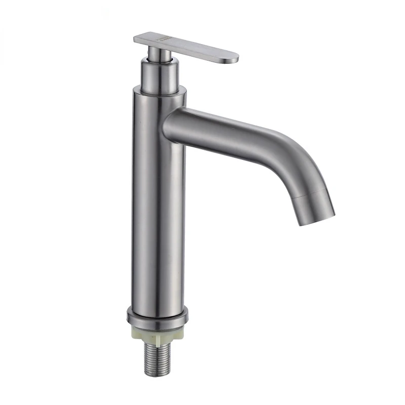 

304 Stainless Steel Basin Single Cold Faucet Washbasin Washbasin Glass Basin Faucet