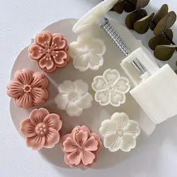 DIY Mooncake and Pastry Embossing Press Tool Set (Cherry)