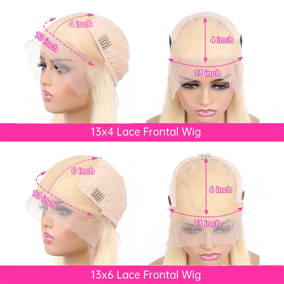 13x6 Hd Lace Frontal Wig 250 300 High Density 613 Honey Blonde 13x4 Lace Front Human Hair Wigs For Women Body Wave Brazilian Wig 6