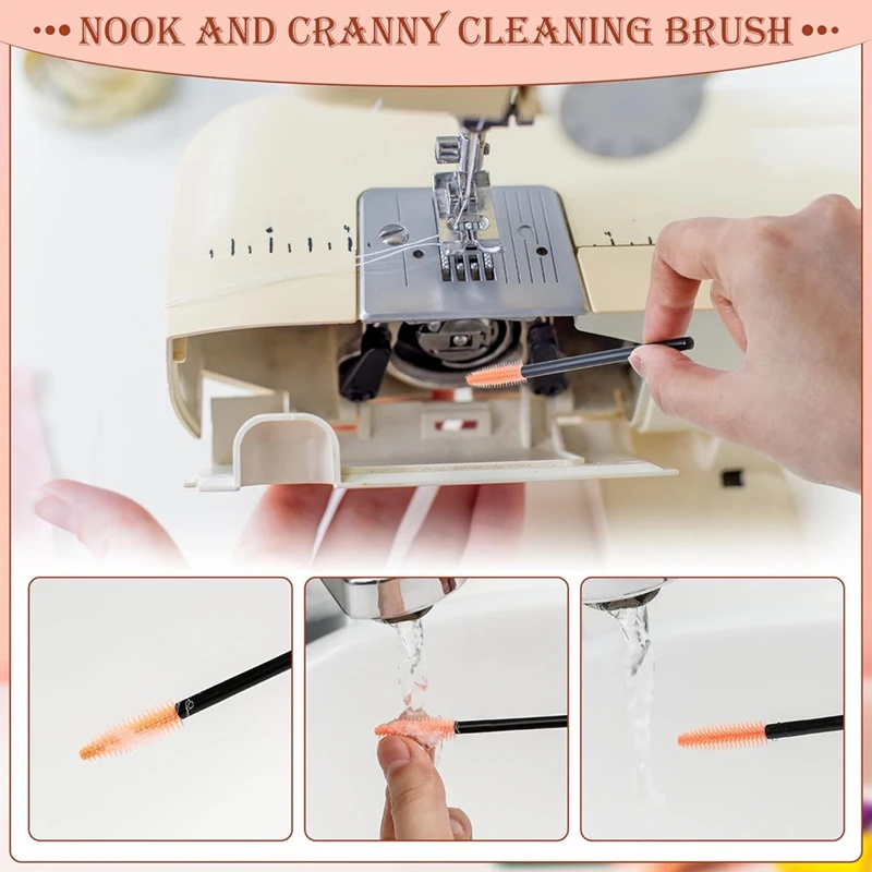 14 Pieces Sewing Machine Cleaning Kit, Screwdriver, Seam Rippers, Silicone Brush For Repair And Cleaning Machine Sewing