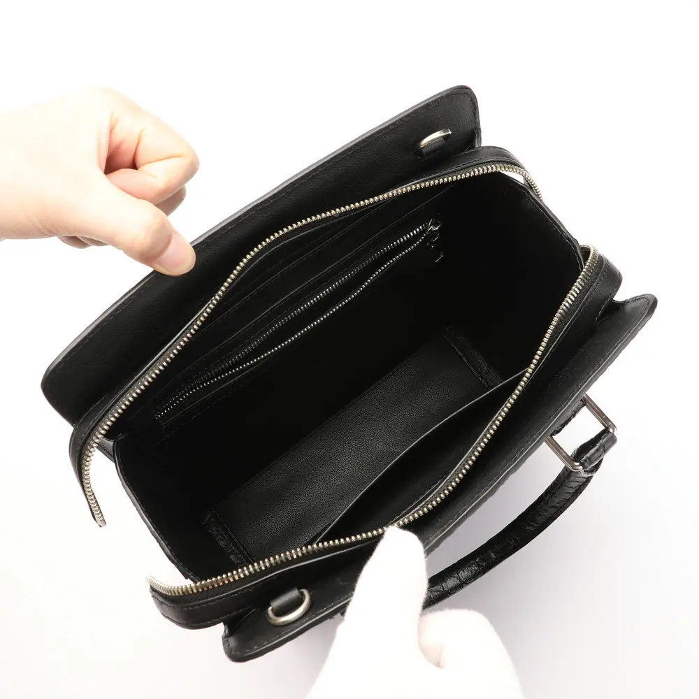 Crocodile Bone Skin Men\'s Briefcase Vertical Genuine Leather Men\'s Bag Business Casual Shoulder Crossbody Bag Men\'s Handbag 45