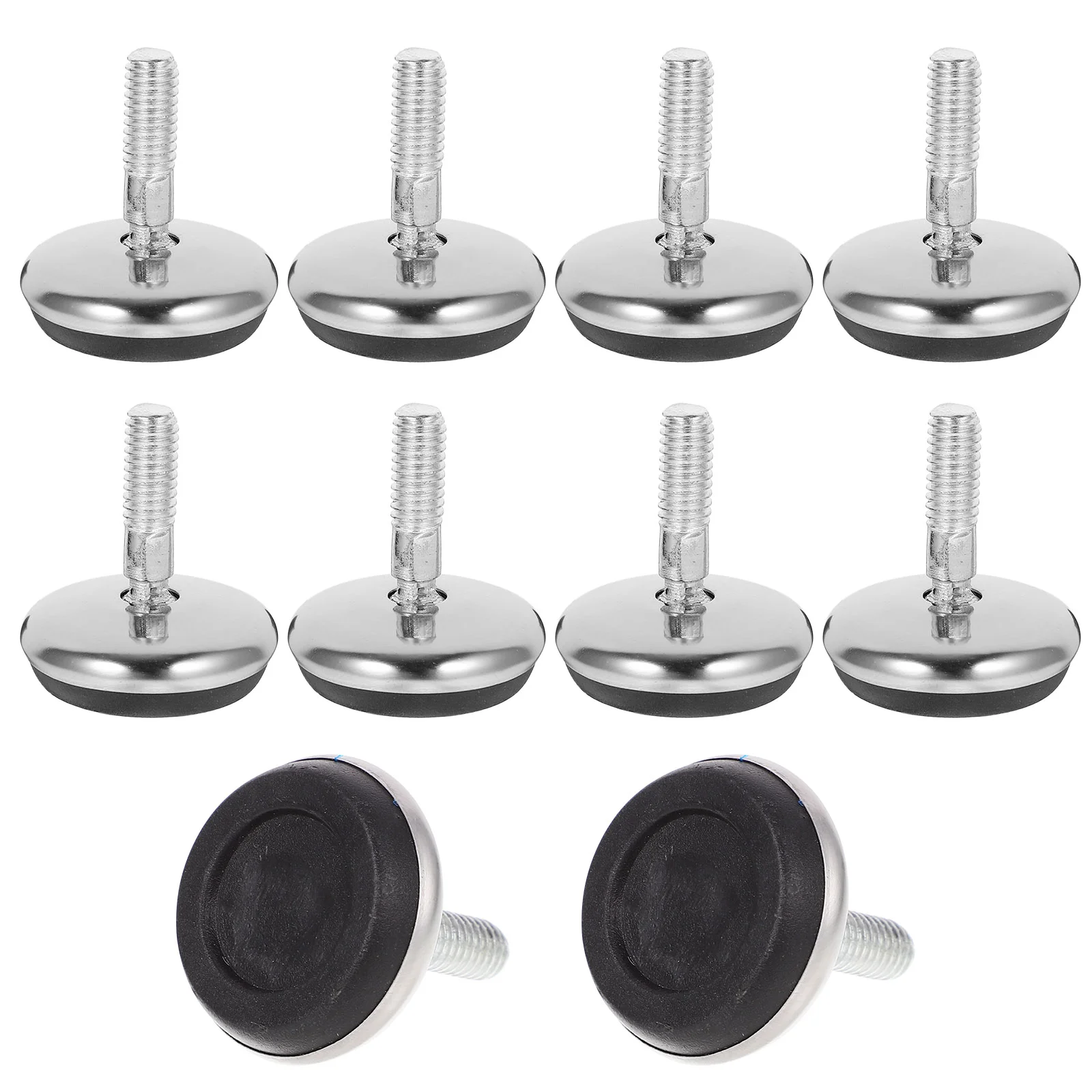 

10 Pcs An Fittings Screw Furniture Levelers Feet Adjustable Desk Accessories Leveling Legs
