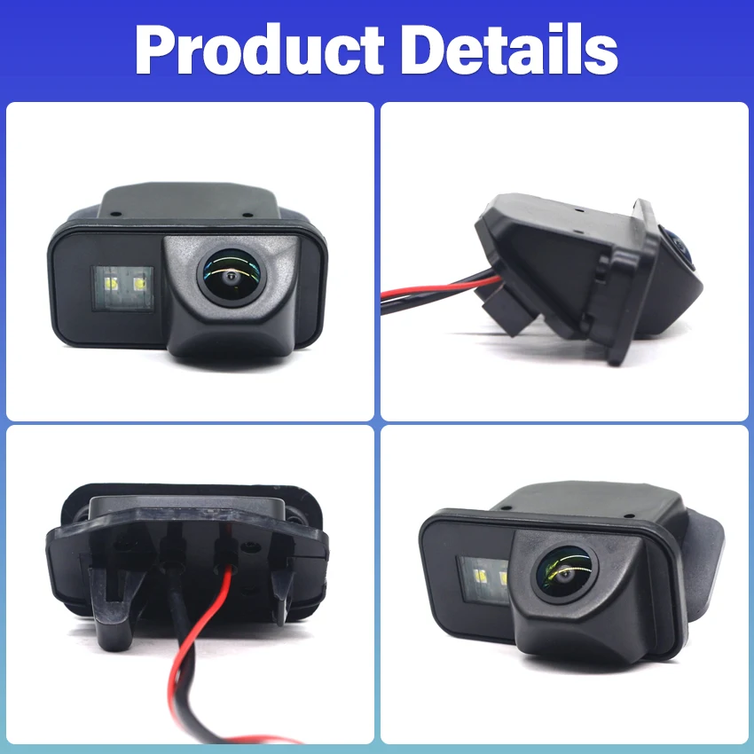 Toyota Corolla Fielder Wagon 용 후면 카메라 2007 2017 2018 역방향 카메라 CCD 야간 투시경 번호판 카메라 Fisheye Lens