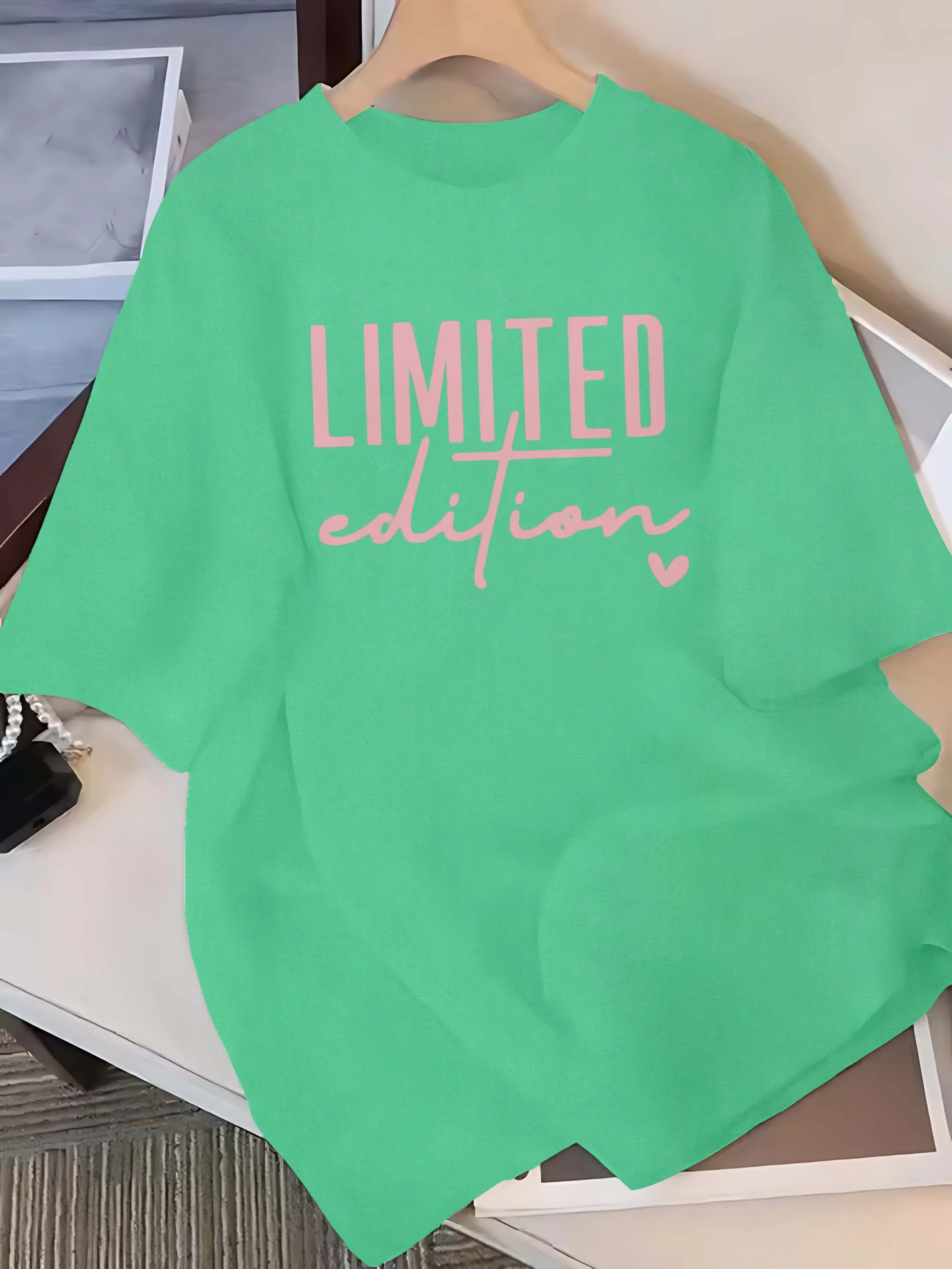 Plus Size Fashion Tee - Limited Edition Graphic Slogan Casual Summer Shirt