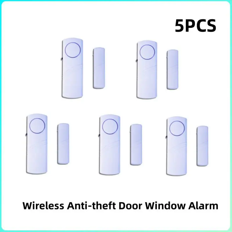 

5PCS Alarm System For Home Burglar Security Wireless Anti-theft Door Window Alarm Home Magnetic Triggered Door Alarm Smart House