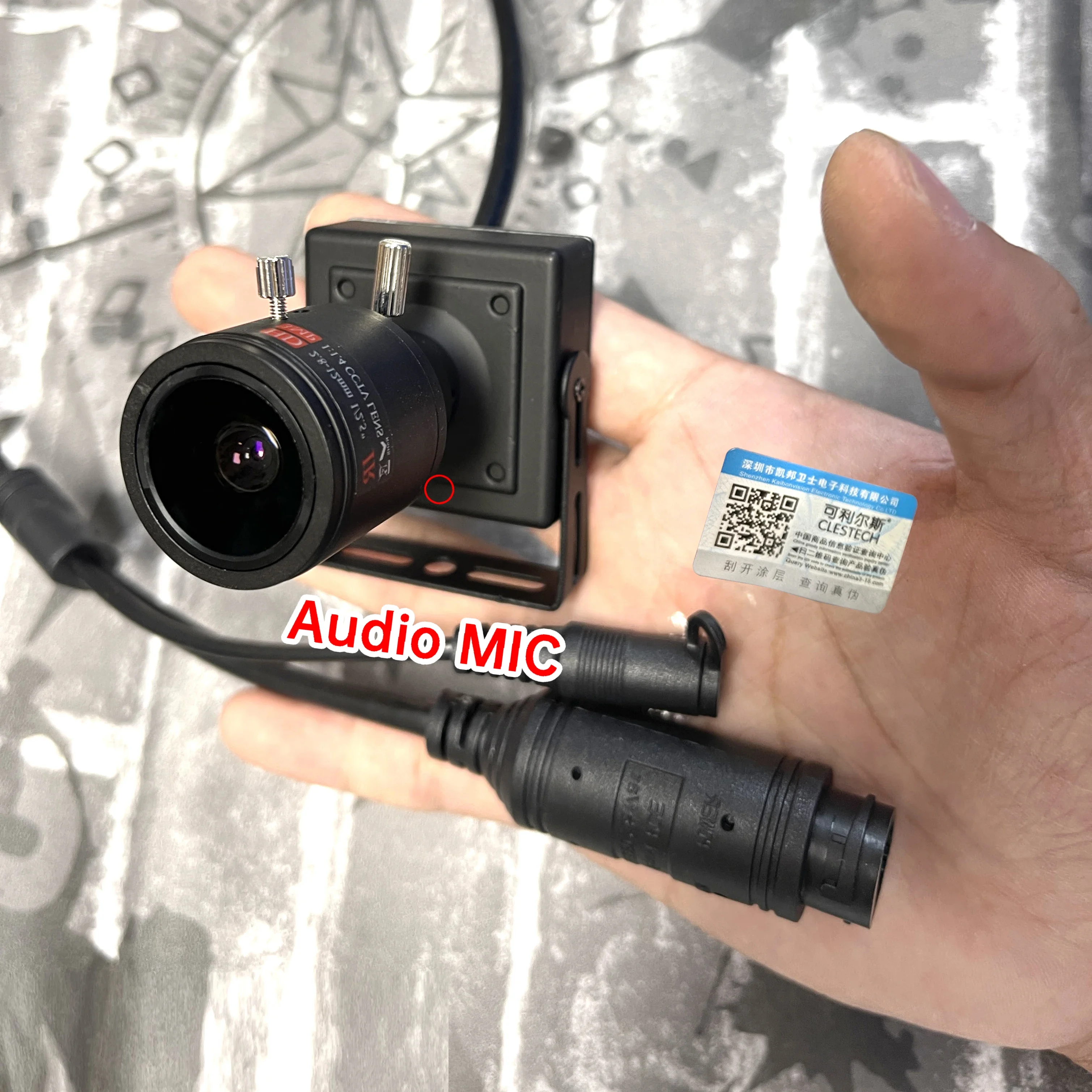 AI-Powered Mini POE Security Camera with Adjustable Focus and Full Digital Microphone