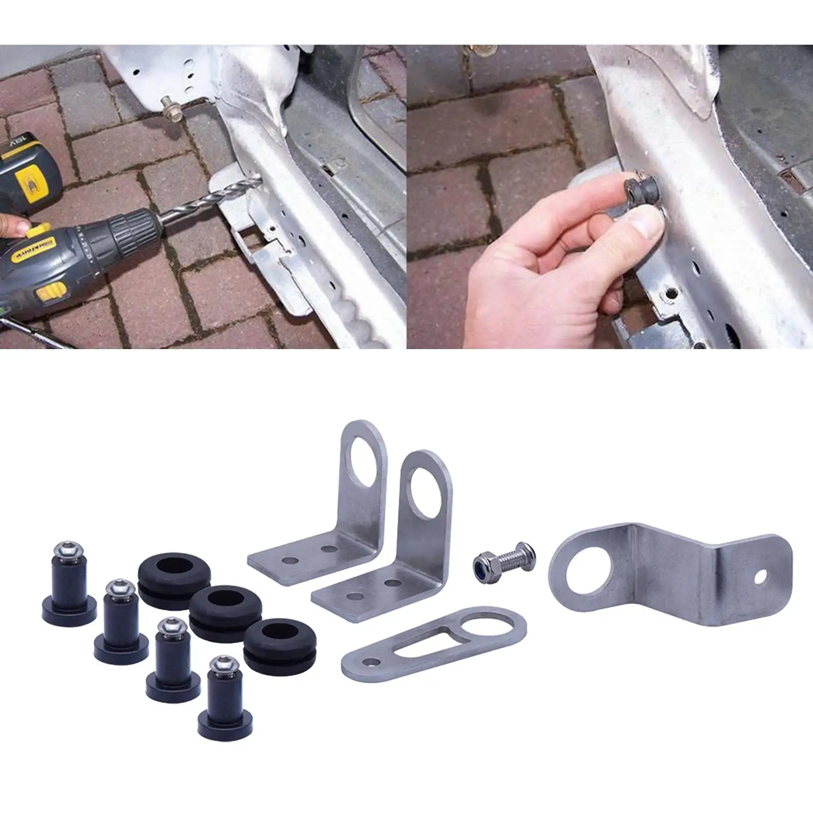 Bolt On Staffa Radiatore Per Motore Honda Civic Serie K Swap Eg Dc2 Ek All K20-K24 Engine K-Swap K-Series Silver