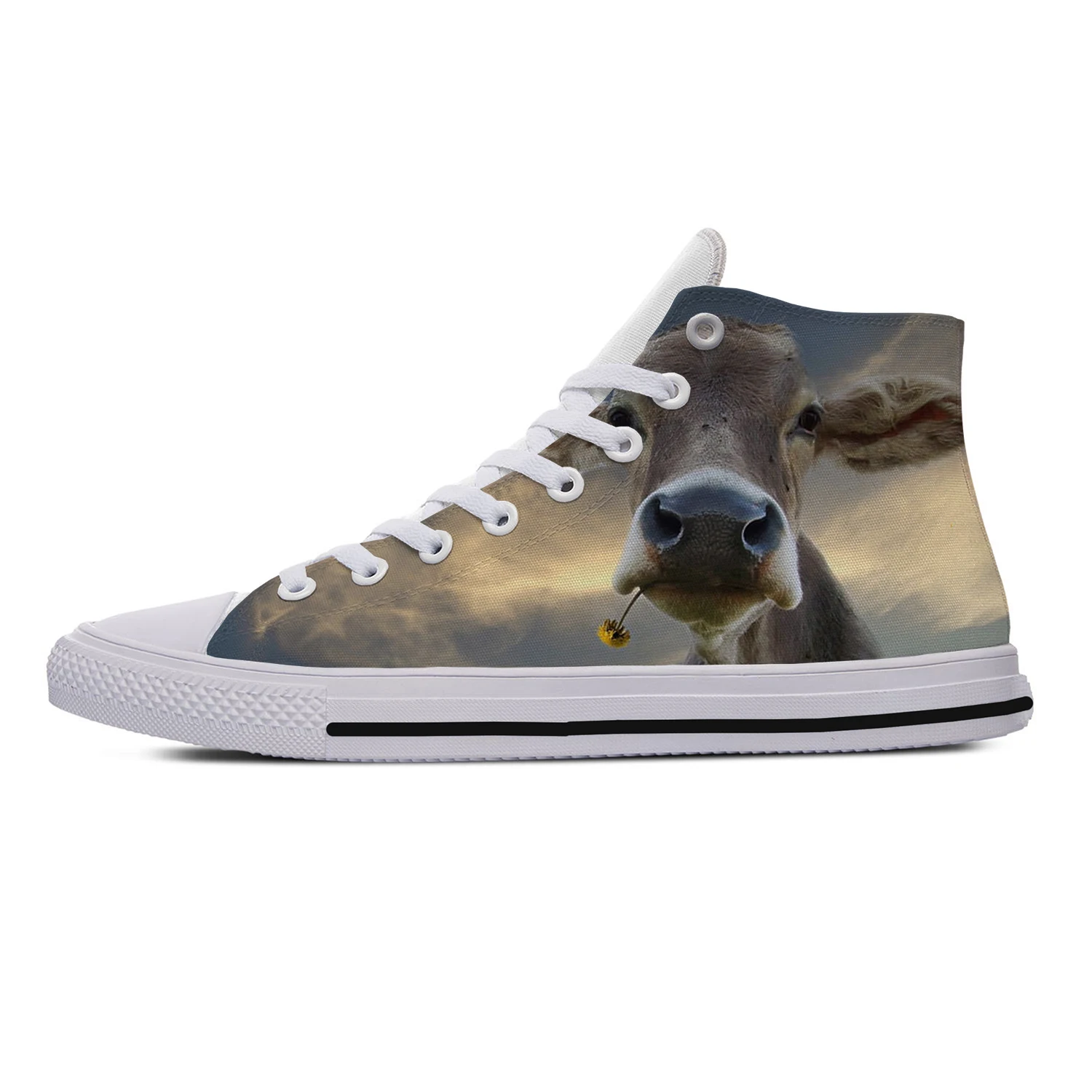 Funny Animals High Top Sneakers Mens Womens Teenager Funny Fashion Casual Shoes Canvas Running Shoes 3D Print Lightweight shoe