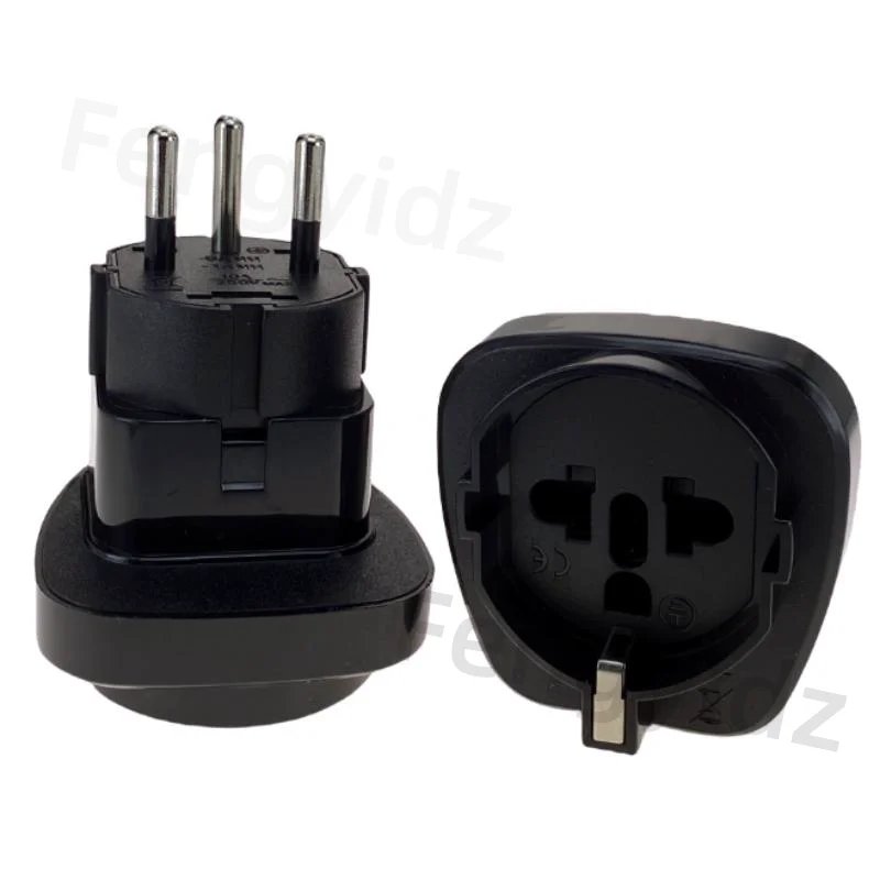 Travel Adapter Israel to US/Italy/Brazil/Schuko Universal Electric Plug Adapter converter pluggable embedded 250V 10A