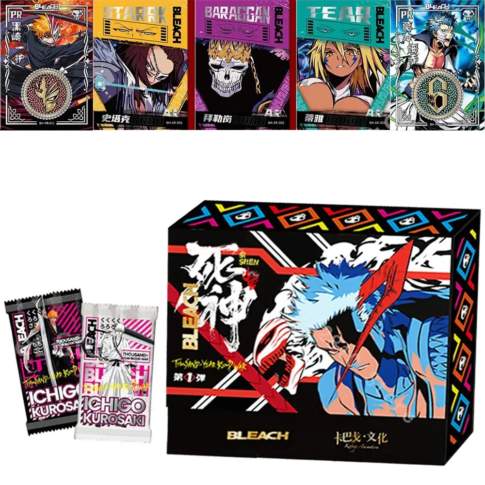 

Wholesale Bleach Collection Cards for Kids Full Set Original Anime Characters Anime Cartas Games Card Box Children Birthday Gift