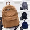 New Trend Backpack Fashion Women Corduroy Backpack College Women Solid Color School Backpack Travel Shoulder Bags For Teenagers 1