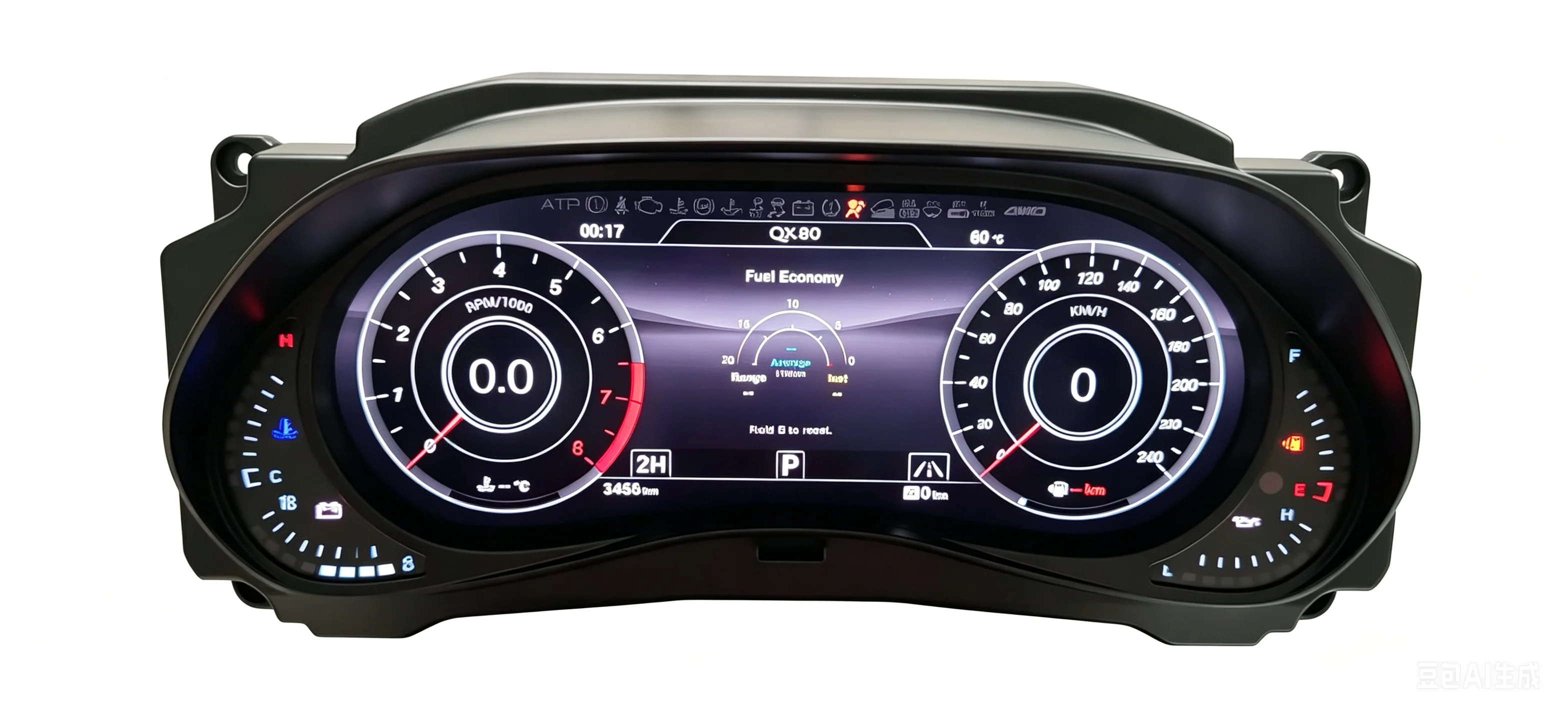 Velocímetro digital con pantalla LCD completa de 12.3 pulgadas para Nissan Patrol Y62, grupo de instrumentos virtuales Plug-and-Play 4