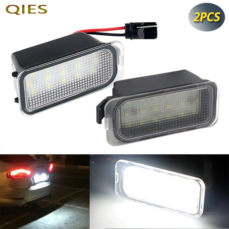 Лампы для номерного знака, боковые огни, светодиодная универсальная лампа для Ford Fiesta, Focus, Grand, Mondeo, Kuga, Galaxy, JAGUAR, огни для автомобилей