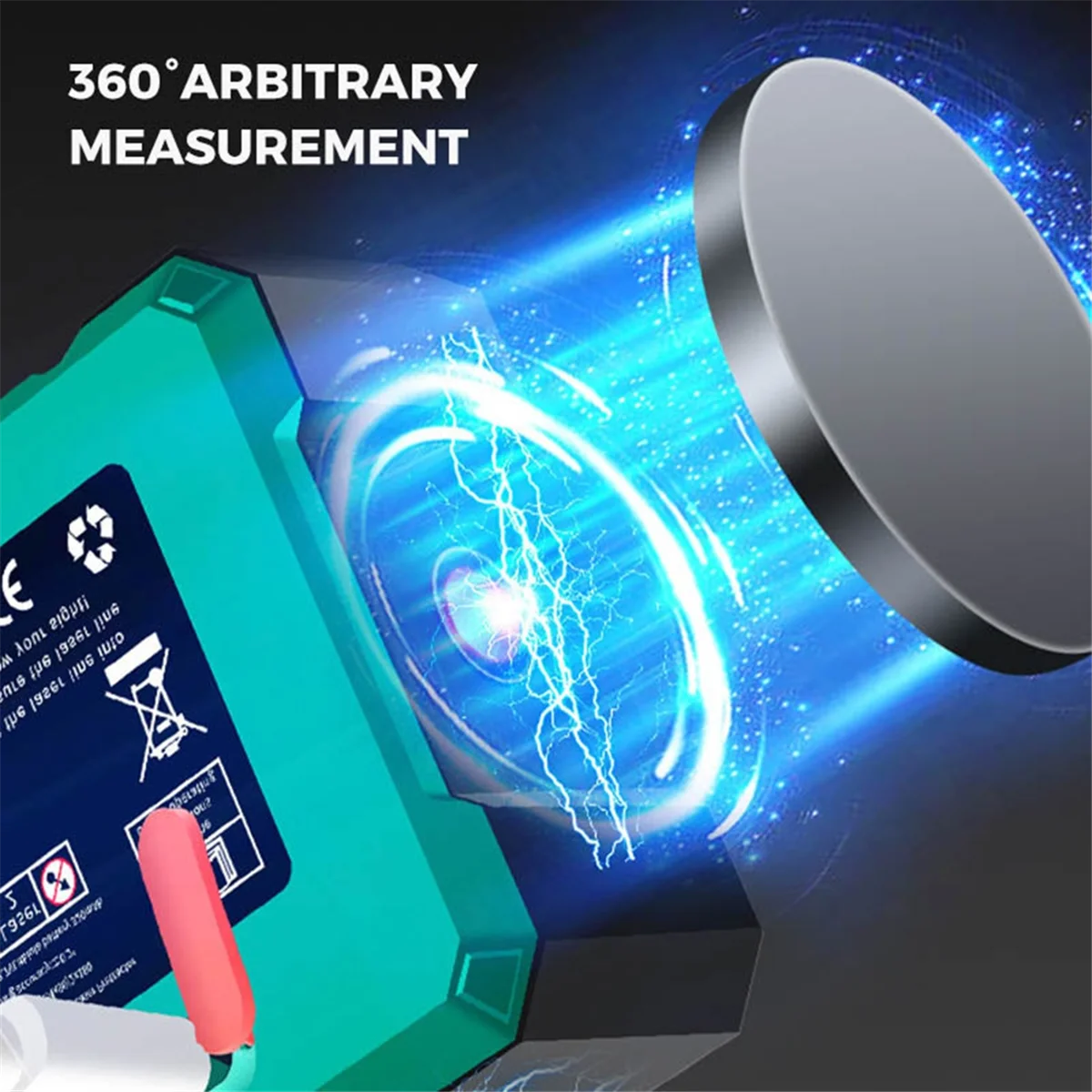 SEMOIC Magnetic Digital Angle Finder with Electronic Laser Gauge Protractor Inclinometer Level Magnets Level Ruler