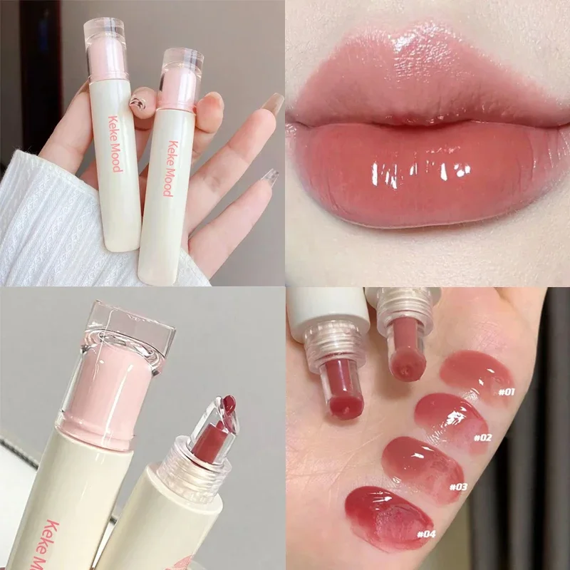 Lip Balm Lip Gloss Lip Makeup Lip Glaze Lip Tint Lip Oil Lip Stain Lip Lacquer Lip Plumper Lip Gel Essence Hydrating Water Gloss Mirror Glass Lipgloss Long Lasting Moisturizer Lipstick Smooth Tinted Lip Balm Lips Makeup