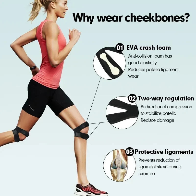 Adjustable Sports Knee Pad & Patella Band for Fitness 3
