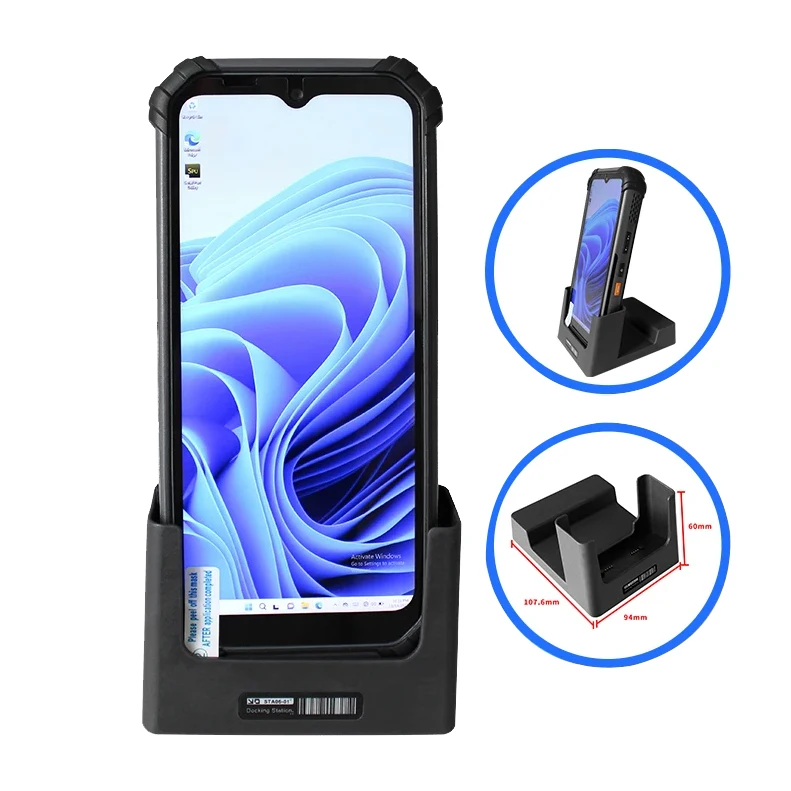 견고한 6.5인치 터치스크린 모바일 윈도우 11 PDA 핸드헬드 러기드 데이터 수집기 4G 8GB+256GB 컴퓨터 NFC QR 바코드 스캐너