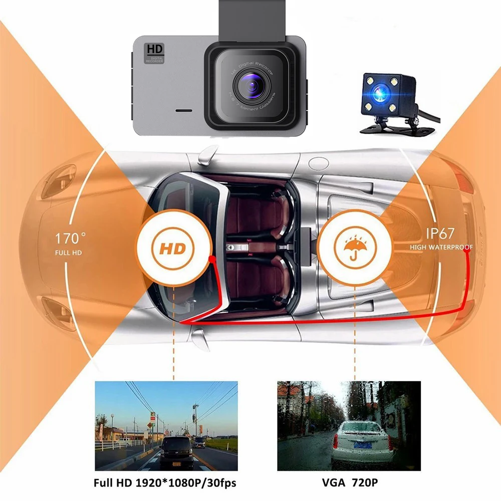  DVR ķ, , 3 ġ IPS GPS, 1080P Ʈ ,   ڵ  ī޶,  , 24 ð   ķڴ