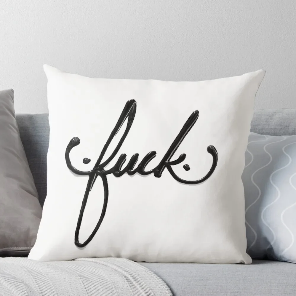 

Cursive Curse Throw Pillow Pillowcases For Pillows ornamental pillows for living room Decorative Cushion