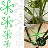 4pcs Climbing Houseplant Stem Supports, Plastic Plant Climbers Stem Holders Reusable Flower Plant Stakes Trellis Stem Hook Growt