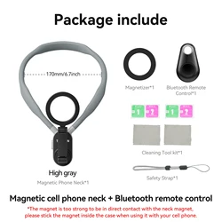 TELESIN Silicone Magnetic Neck Mount for Action Cameras and Smartphones