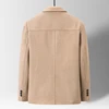 Classic Mens Office Dress Jackets Quality Casual Business Lapel Windbreak Coats Top Autumn Winter Blended Wool Jacket Streetwear 4