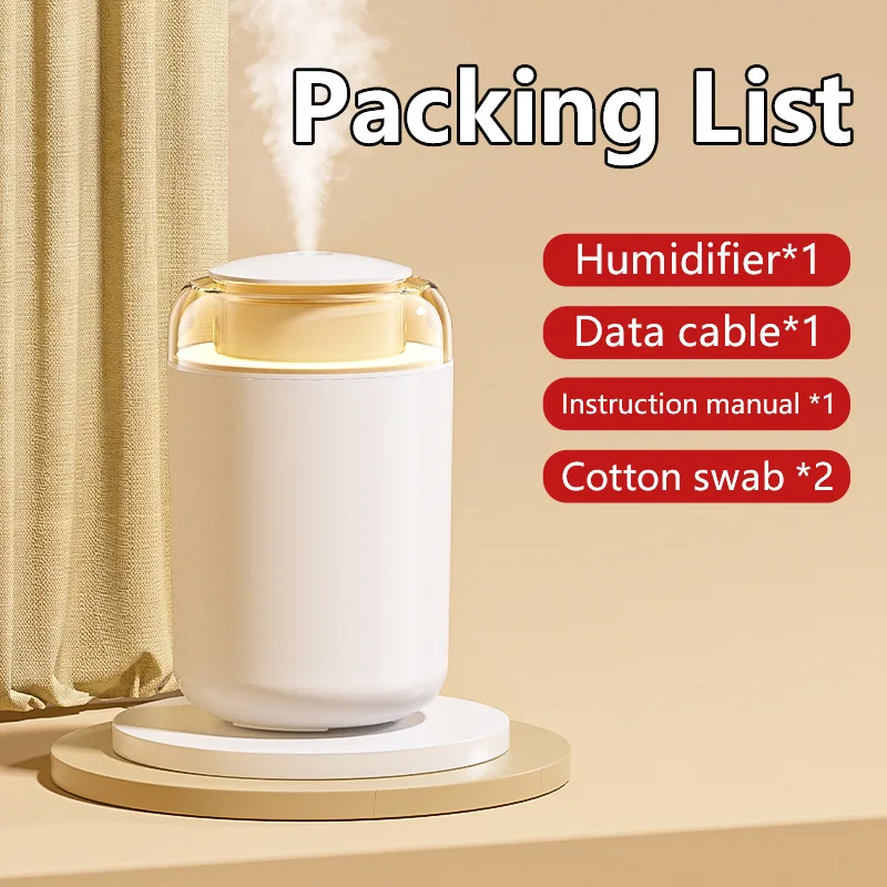 Mini humidificador de aire, generador de niebla USB, aromaterapia con luz de Color para el hogar, oficina, dormitorio, niebla de luz LED para purificador de plantas de coche en casa