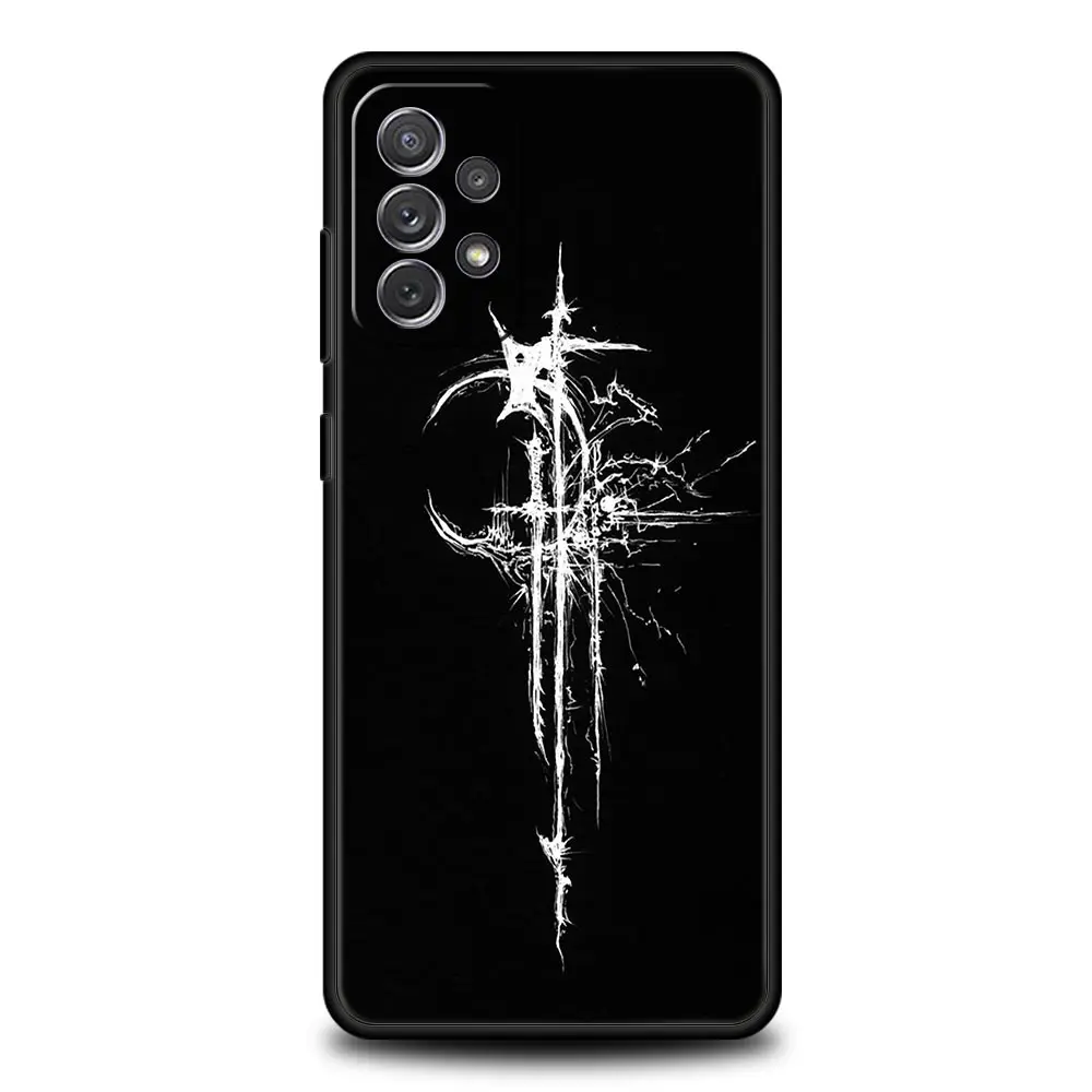 Cyber Sigil Cross Line Protective Phone Case Cover