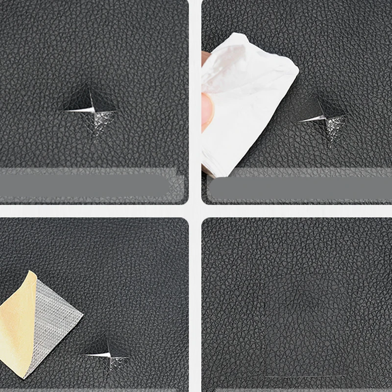 Self-Adhesive PU Leather Repair Patches - 20x30CM Faux Synthetic Fabric