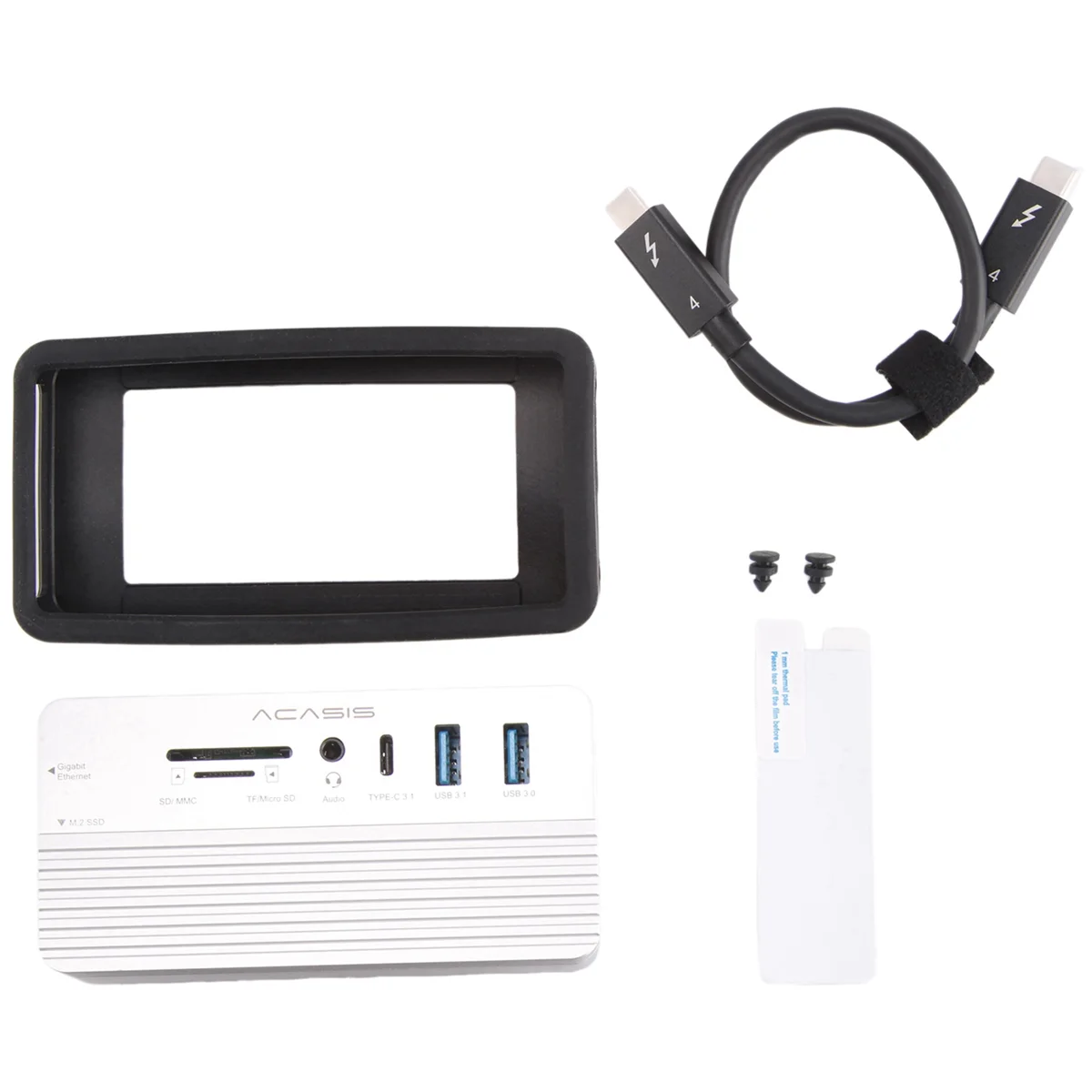 ACASIS USB-C  ŷ ̼, M.2 NVME  SATA NGFF SSD, HDMI  8TB, Windows, MAC, IPAD, 10 in 1