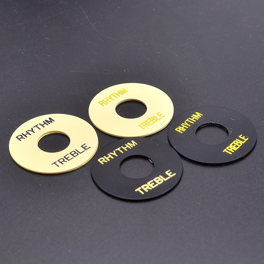 Epi-phone 3 Way Toggle Switch Round Plate Rhythm / Treble Surround Ring Plate
