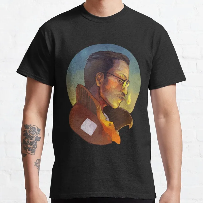 Silkdusk's Pure Cotton Kim-Kitsuragi Graphic Tee - Funny Short Sleeve Round Collar Shirt