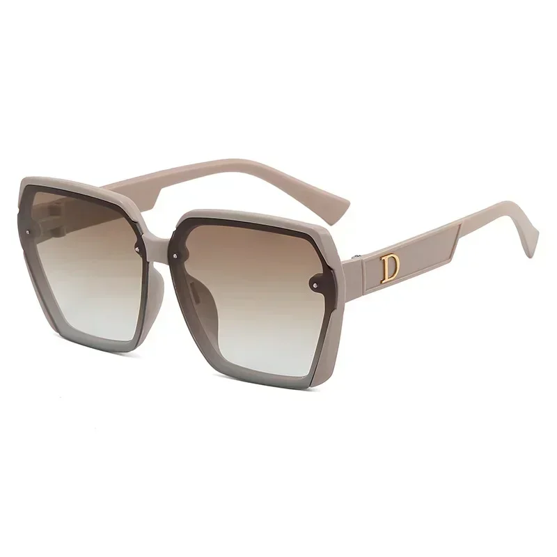 

Polygonal Letter D Sunglasses For Men Women Brand Design Luxury Driving Travel Sun Glasses Fashion Vintage Male Female Eyewear