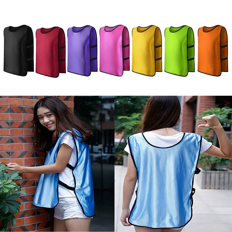 

652F Team Training Scrimmage Vests Soccer Basketball Youth Adult Pinnies Jerseys New