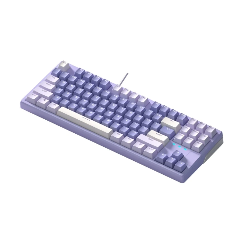 

Проводная игровая клавиатура Y5GE с горячей заменой 87 клавиш PBT-Keycap прокладка структура 11 светильник эффекты Win-iOS однокнопочный переключатель для компьютера