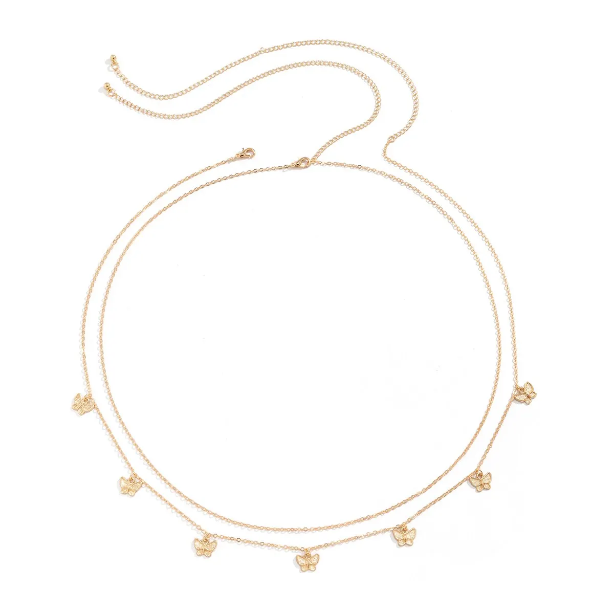 Joaillerie chaîne taille pour femme, chaîne de papillons, sexy